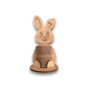 Cute MDF Bunny Pen Stand – Wooden Desk Organizer for Kids & Office