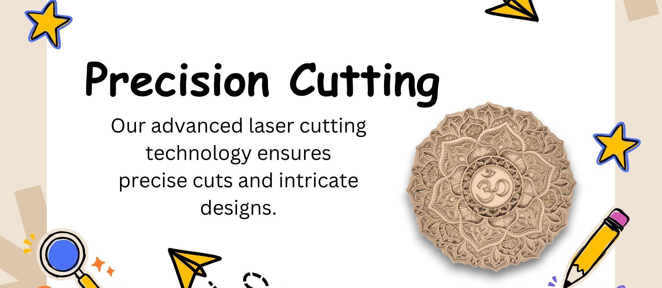 Beige Illustrative Page Border Doubled Sided Poster - 1