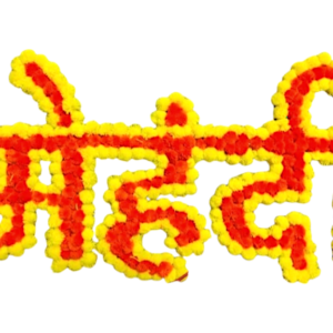 Phoolon se Bani “Mehendi” Wall Decoration