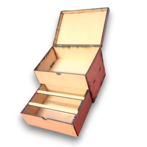 Premium MDF Multi-Layer Storage Box with Drawers | Multipurpose Wooden Organizer for Jewellery, Stationery, Makeup & Craft Supplies