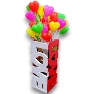 LOVE Letter Balloon Stand – Heart Shape Balloon Holder