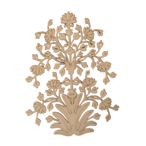 Elegant Floral MDF Wall Art Panel