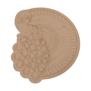 Peacock Mandala MDF Cutout – Decorative Laser-Cut Art (Heritage Design Edition)