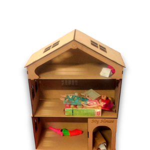 Wooden Dollhouse “My House” Playset
