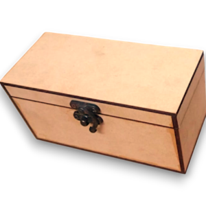 MDF Wooden Storage Box with Metal Lock – Multipurpose Gift & Jewelry Organizer