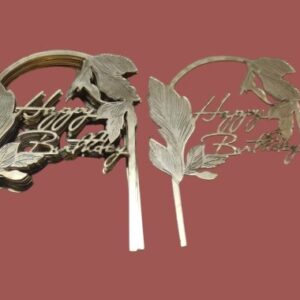 Material: Golden Mirror Acrylic Size: Approx. 5–6 inch (customizable) Use: Birthday Cakes, Celebrations, Party Decor Quality: Premium Laser Cut, Smooth Edges