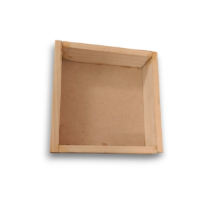 Small Square MDF Wooden Tray / Plain Wooden Box for DIY