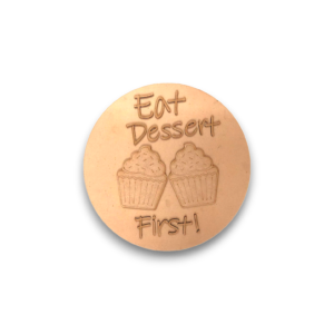 Eat Dessert First!” Engraved MDF Wall Art – Fun Kitchen or Café Decor- set of 2