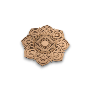 Intricate Layered Lotus Mandala – 3D MDF Art Panel for Divine Wall Decor