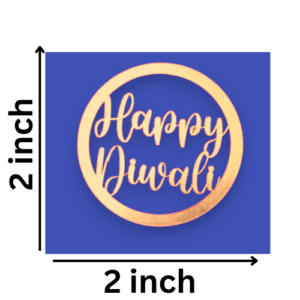 Mini Acrylic "Happy Diwali" Cutout – Festive Tag for Gifts & Decor (2 Inch)