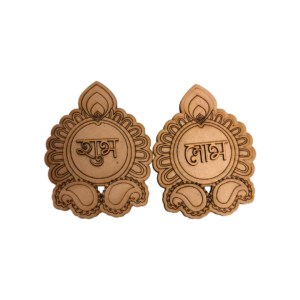 Wooden Swan Shubh Labh Table Top – MDF Decorative Stand Set