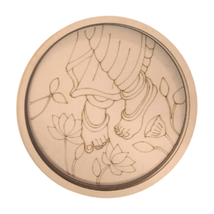 Divine Shreenathji Charan 2D Wall Art