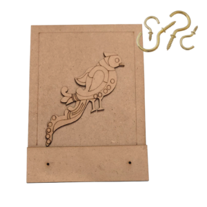 MDF Bird Key Holder – Decorative DIY Wall Hanging