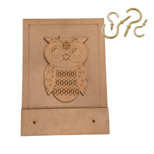 MDF Owl Key Holder – DIY Wooden Wall Hanging
