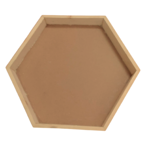 Hexagon MDF Wooden Tray – DIY Craft Serving & Decor Base