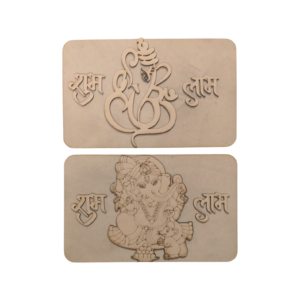 Shubh Labh MDF Ganesh Wall Hanging – DIY Painting Craft Base