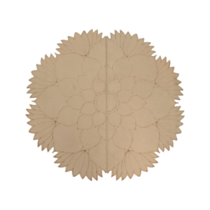 Blooming Lotus 3D MDF Mandala – Traditional Floral Wall Art Panel