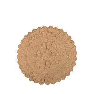Large Circular MDF Mandala Wall Art – Geometric Floral Laser-Cut Wall Decor